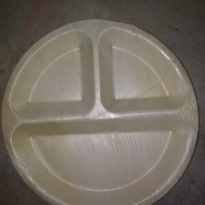 10 inches - 3 partition Areca Leaf Plate