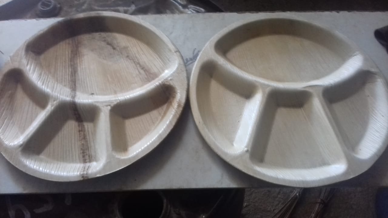 12 inches - 4 partition Areca Leaf Plate