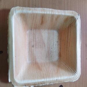 4 Inches Square Areca Leaf Bowl