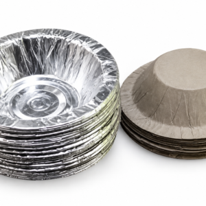Silver Paper Bowl – 4.5 Inch